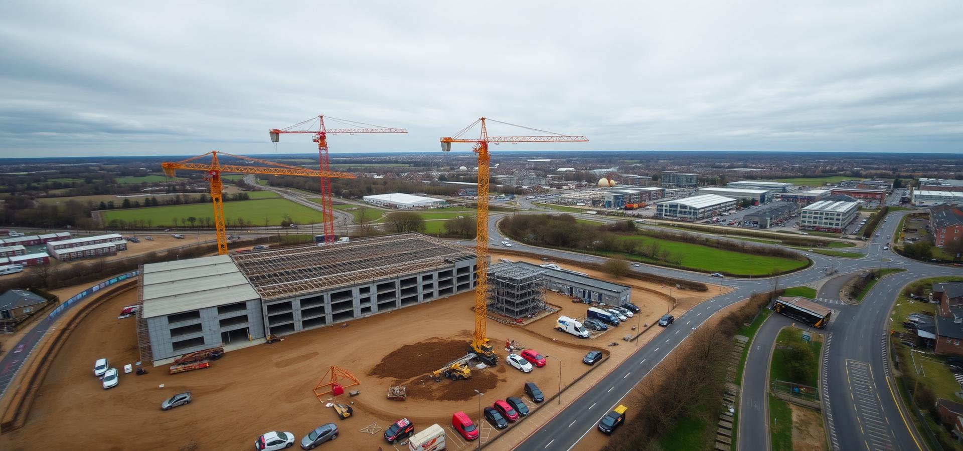Construction works in Birmingham