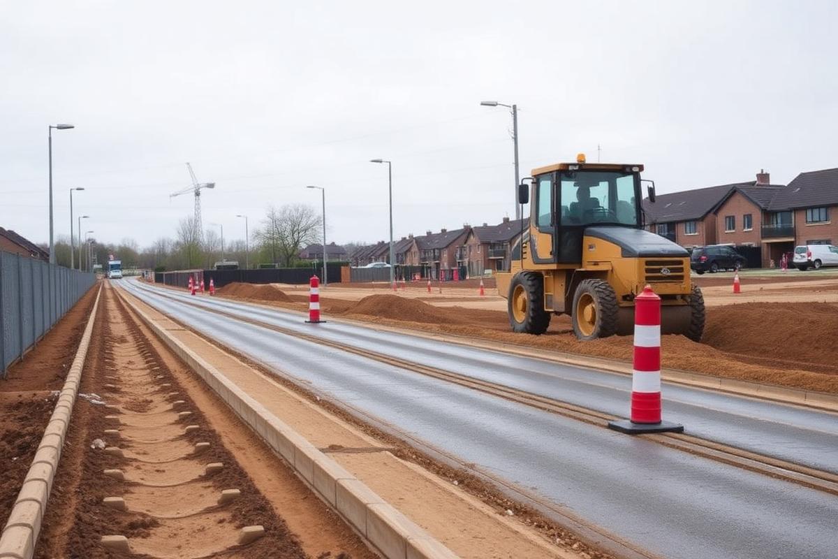 Business park infrastructure groundworks